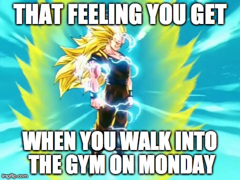 THAT FEELING YOU GET WHEN YOU WALK INTO THE GYM ON MONDAY | made w/ Imgflip meme maker