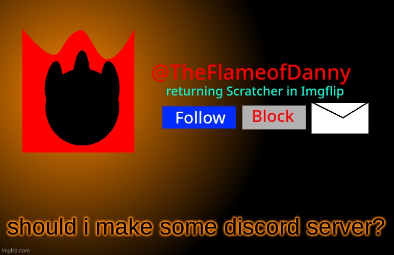 TFoD announcement template | should i make some discord server? | image tagged in tfod announcement template | made w/ Imgflip meme maker