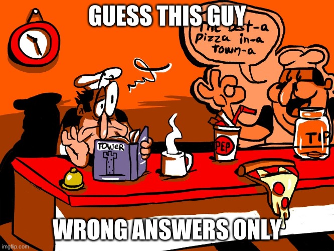 GUESS THIS GUY; WRONG ANSWERS ONLY | made w/ Imgflip meme maker