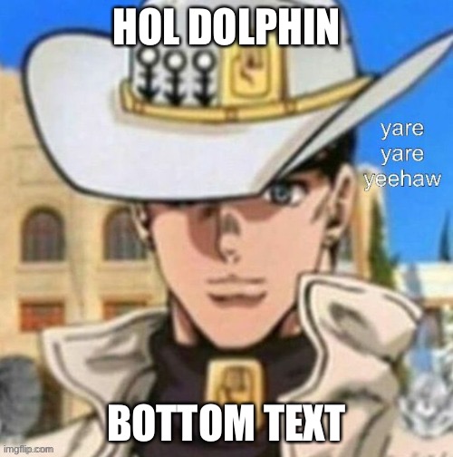 HOL DOLPHIN; BOTTOM TEXT | made w/ Imgflip meme maker