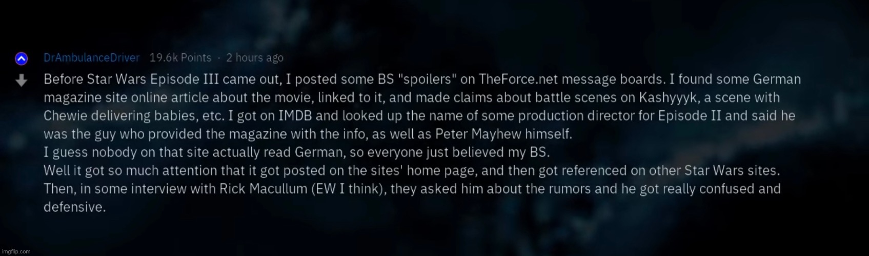 Posting this because I can | image tagged in star wars | made w/ Imgflip meme maker