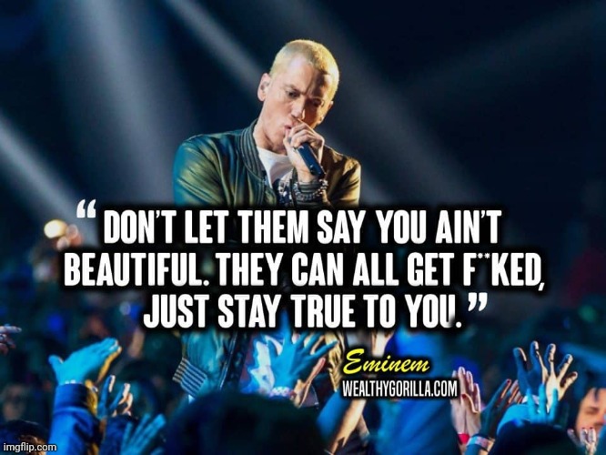 Eminem is a great guy. | made w/ Imgflip meme maker