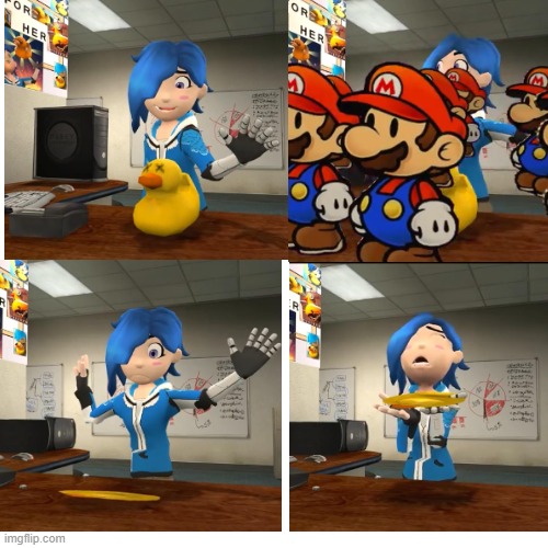 RIP Tari's Duck | image tagged in smg4 | made w/ Imgflip meme maker
