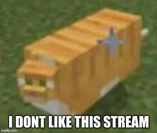 Oh lawd he comin minecraft | I DONT LIKE THIS STREAM | image tagged in oh lawd he comin minecraft | made w/ Imgflip meme maker