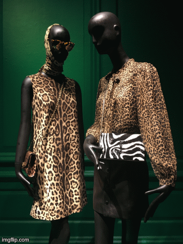 Animal Prints Archive | image tagged in fashion,animal prints,saks fifth avenue,bergdorf goodman,barneys,brian einersen | made w/ Imgflip images-to-gif maker