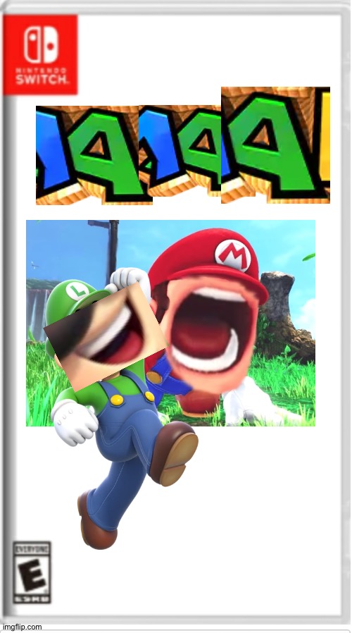 AAA | image tagged in blank switch game,nintendo,nintendo switch,super mario bros,super mario,luigi | made w/ Imgflip meme maker