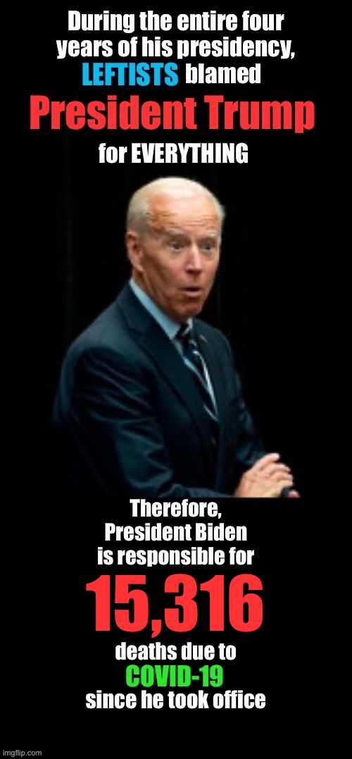 Biden COVID Death Tally | 15,316 | image tagged in joe biden | made w/ Imgflip meme maker