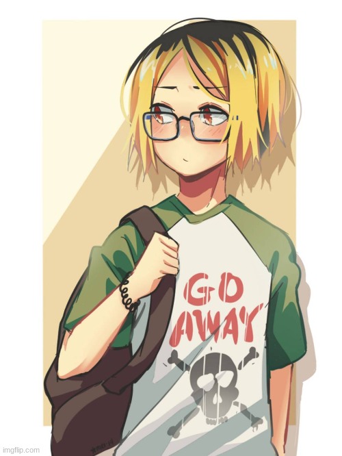;ladjcoisdlvidvh HES CUTE IN GLASSES and his shirt is a mood- | made w/ Imgflip meme maker