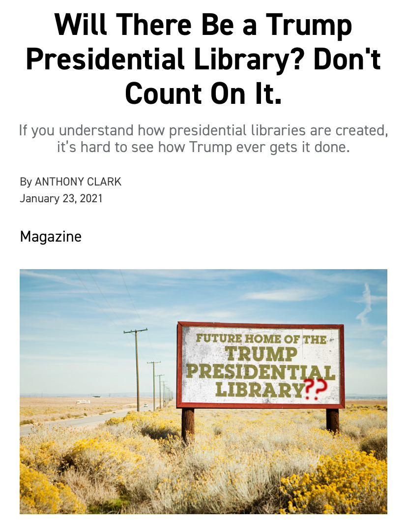 High Quality Trump Presidential Library Blank Meme Template
