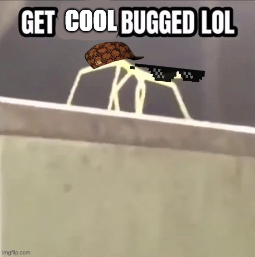 Get stick bugged lol | COOL | image tagged in get stick bugged lol | made w/ Imgflip meme maker