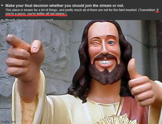 image tagged in memes,buddy christ | made w/ Imgflip meme maker