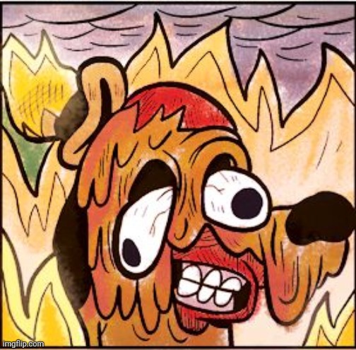 This is fine face melt | image tagged in this is fine face melt | made w/ Imgflip meme maker
