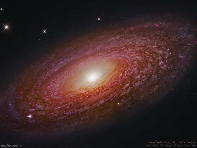 Spiral Galaxy NGC 2841 | image tagged in astronomy | made w/ Imgflip meme maker