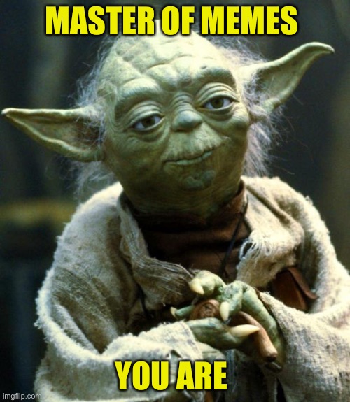 Star Wars Yoda Meme | MASTER OF MEMES YOU ARE | image tagged in memes,star wars yoda | made w/ Imgflip meme maker