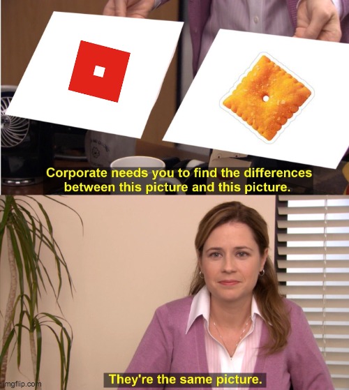 Roblox Logo Meme Ft Cheez It Imgflip - cheez its roblox logo meme