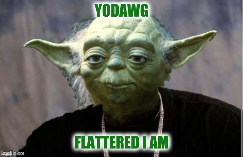 YODAWG FLATTERED I AM | made w/ Imgflip meme maker