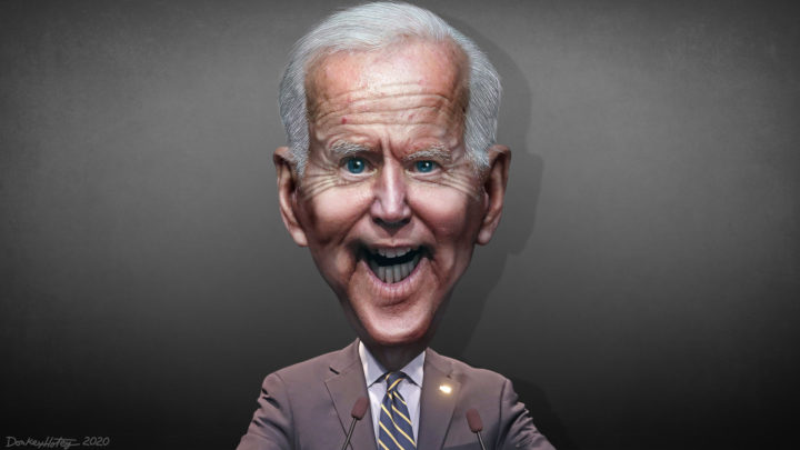 High Quality Joe Biden - POTUS Caricature Blank Meme Template