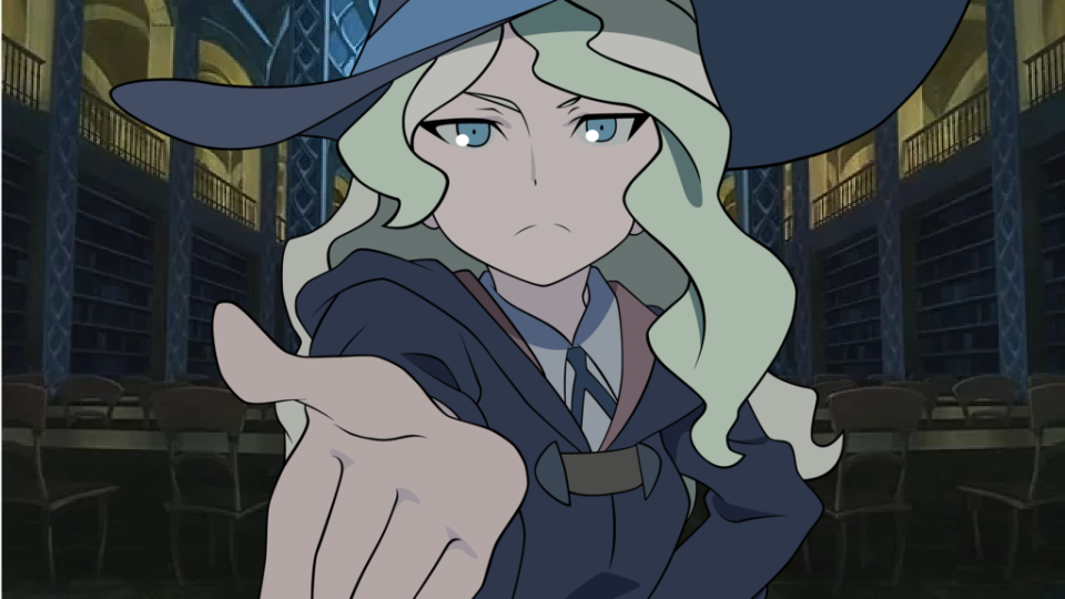 High Quality Little Witch Academia Diana Meme Blank Meme Template