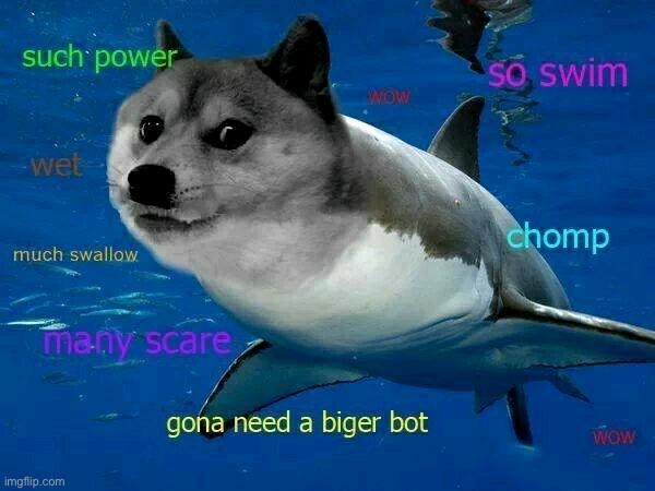 classic | image tagged in doge,shark | made w/ Imgflip meme maker