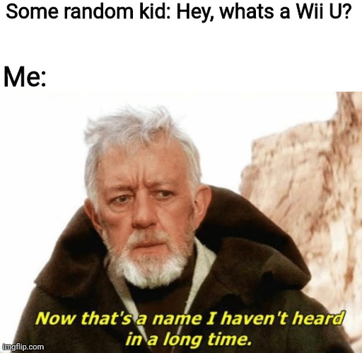 Who ever remembers that? | Some random kid: Hey, whats a Wii U? Me: | image tagged in memes,fun,gaming,nintendo,wii u | made w/ Imgflip meme maker