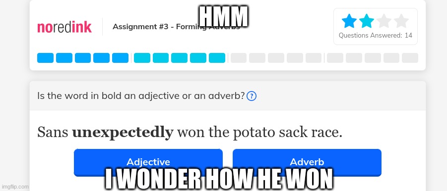 It's obvious how | HMM; I WONDER HOW HE WON | made w/ Imgflip meme maker