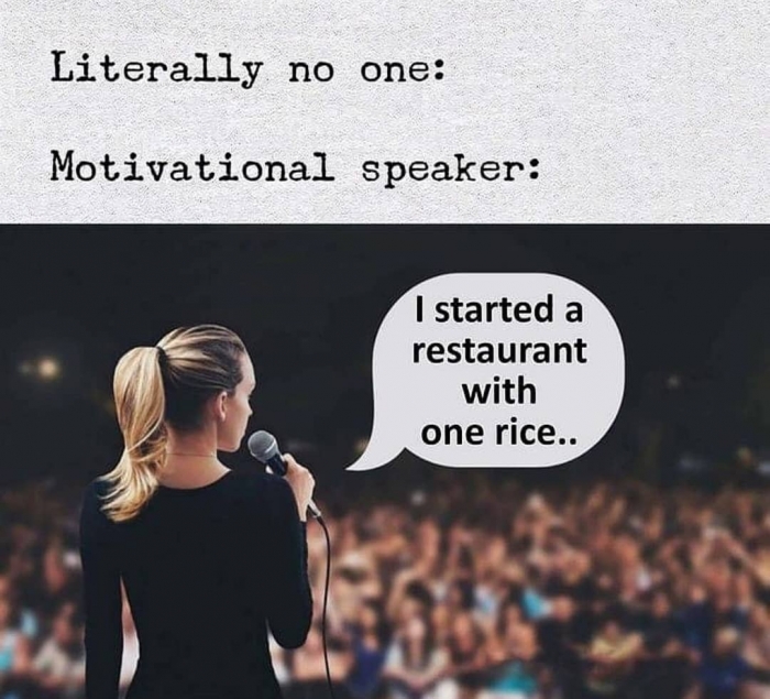 Motivational speaker Blank Meme Template