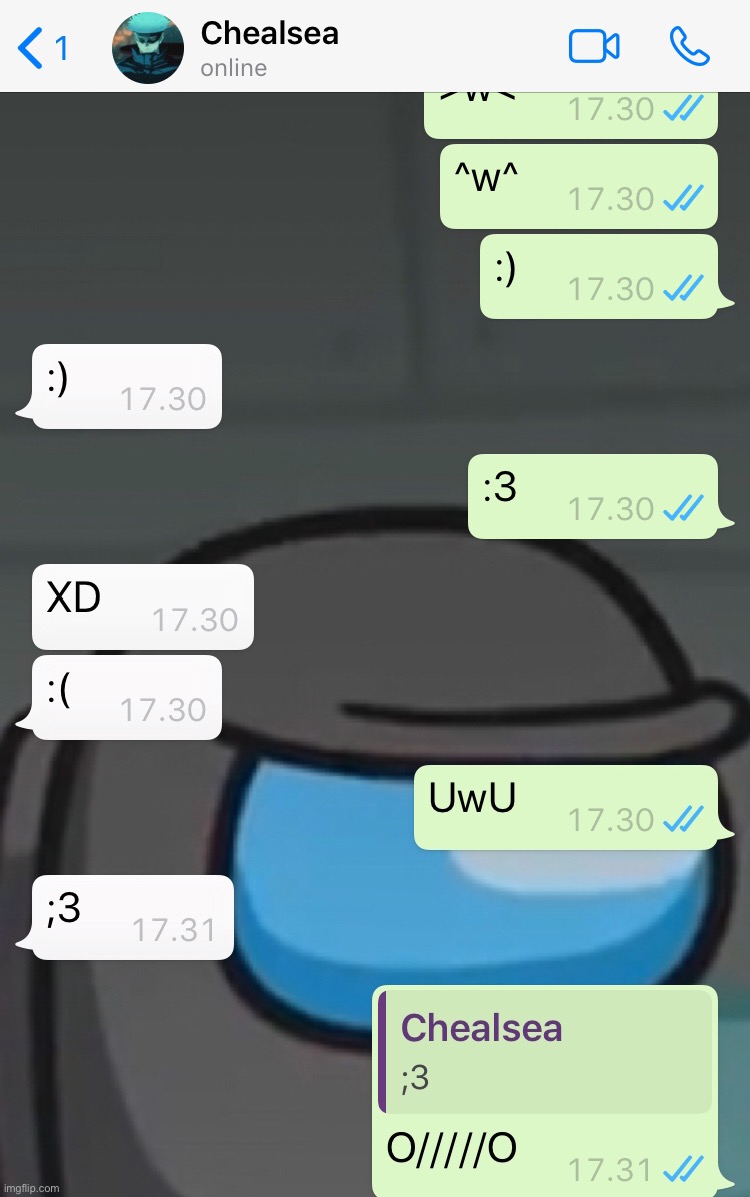 Spammed my friend with random emote thingy and then... | made w/ Imgflip meme maker
