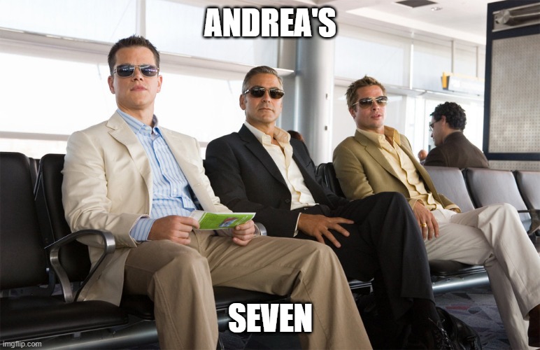 ANDREA'S; SEVEN | made w/ Imgflip meme maker