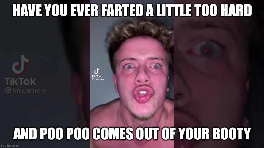 HAVE YOU EVER FARTED A LITTLE TOO HARD AND POO POO COMES OUT OF YOUR BOOTY | made w/ Imgflip meme maker