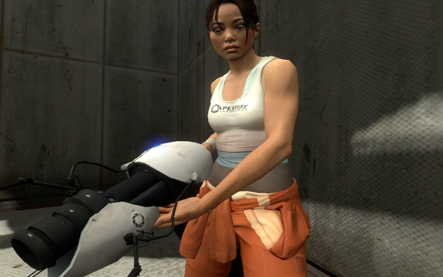 unstable chell Blank Meme Template