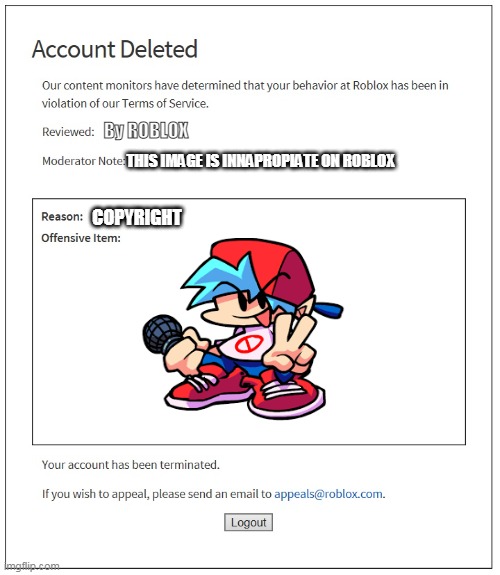New Roblox Ban - Imgflip