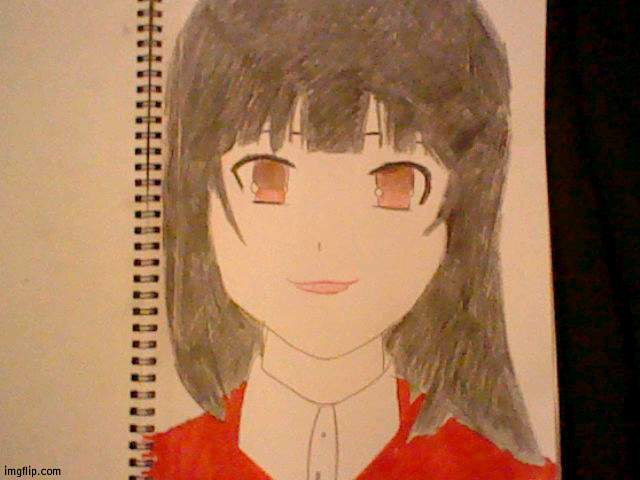 Yumeko drawing | made w/ Imgflip meme maker