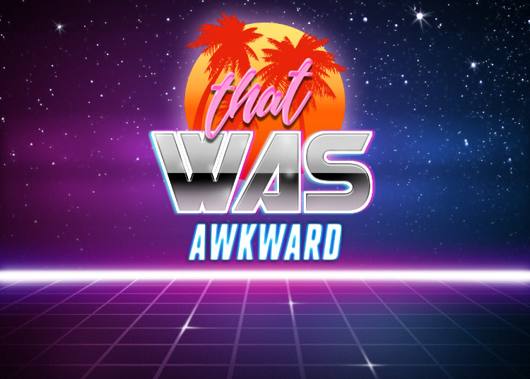 That was awkward retrowave Blank Meme Template