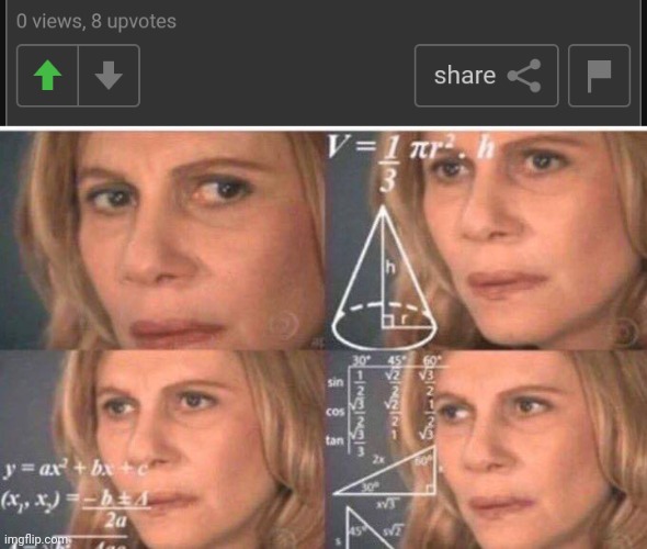 I- | image tagged in math lady/confused lady | made w/ Imgflip meme maker