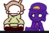Purple guy and dream but odd Blank Meme Template
