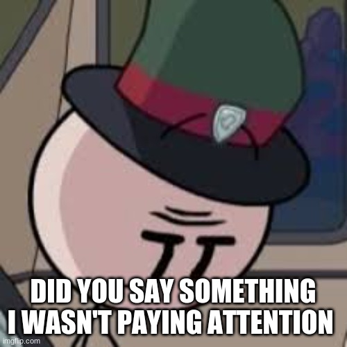 DID YOU SAY SOMETHING I WASN'T PAYING ATTENTION | made w/ Imgflip meme maker