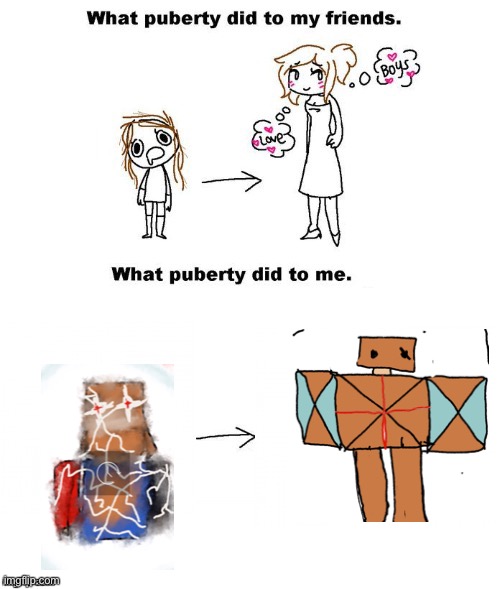 big change | image tagged in what puberty did to me | made w/ Imgflip meme maker