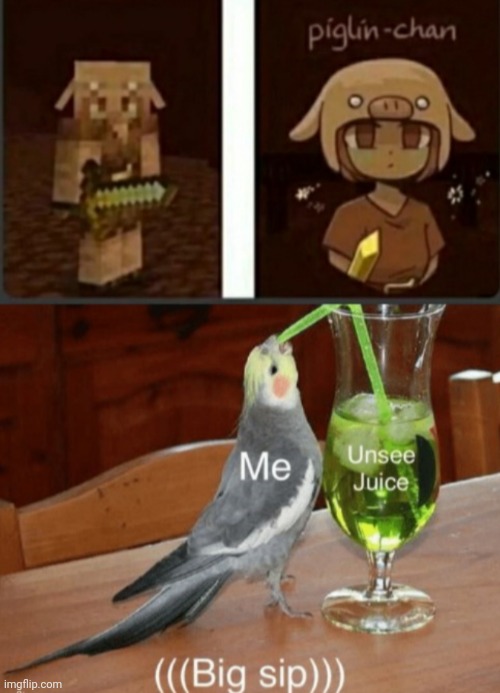 Piglin chan | made w/ Imgflip meme maker