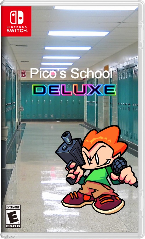 Pico’s school Deluxe | Pico’s School | image tagged in fake switch games,pico,picos school,newgrounds,memes | made w/ Imgflip meme maker