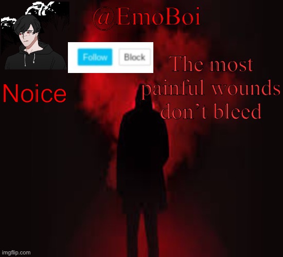 Emo announcement 2.0 | Noice | image tagged in emo announcement 2 0 | made w/ Imgflip meme maker