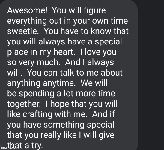 I came out to my g-ma.. I'm so happy. Second accepting family member (first being my cousin) | made w/ Imgflip meme maker