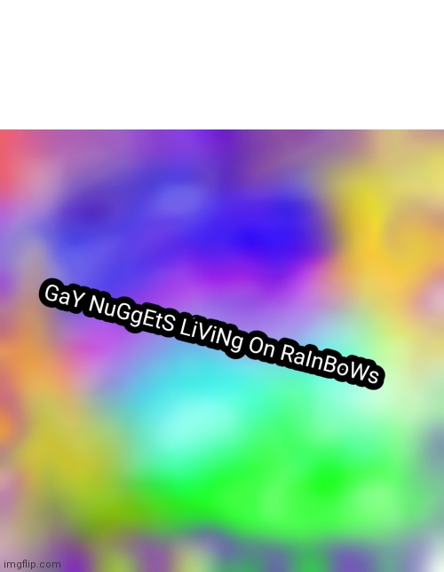 New Template | image tagged in blank white template,gay nugget | made w/ Imgflip meme maker