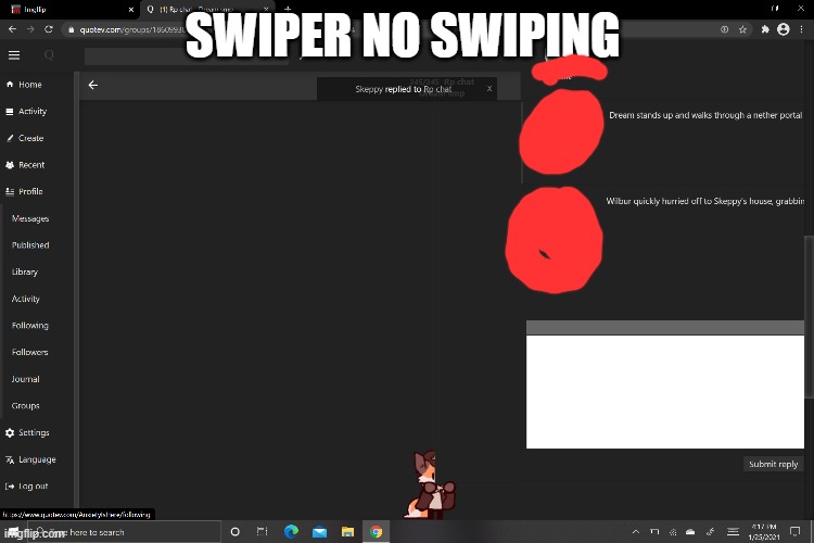 SWIPER NO SWIPING | made w/ Imgflip meme maker