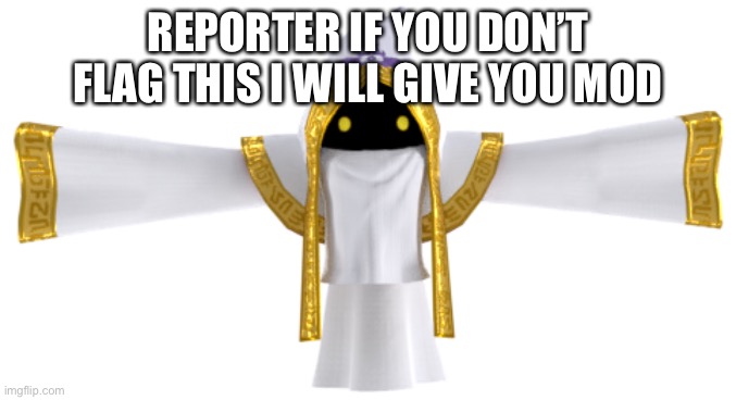 REPORTER IF YOU DON’T FLAG THIS I WILL GIVE YOU MOD | made w/ Imgflip meme maker