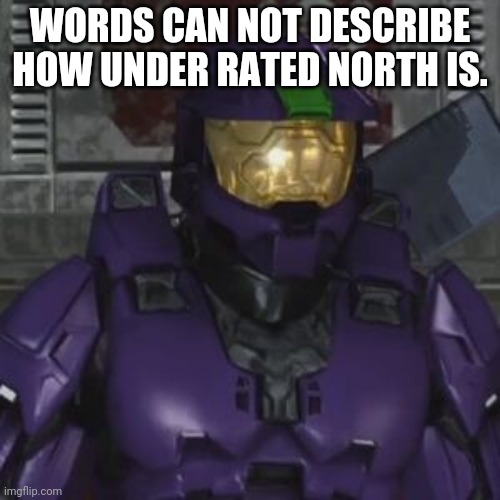 north | WORDS CAN NOT DESCRIBE HOW UNDER RATED NORTH IS. | image tagged in north | made w/ Imgflip meme maker