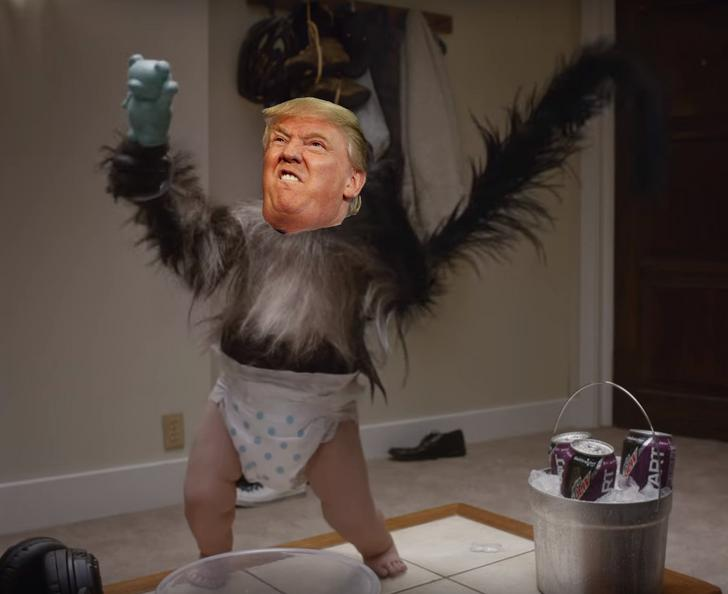 Trumpy Monkey Baby Blank Meme Template