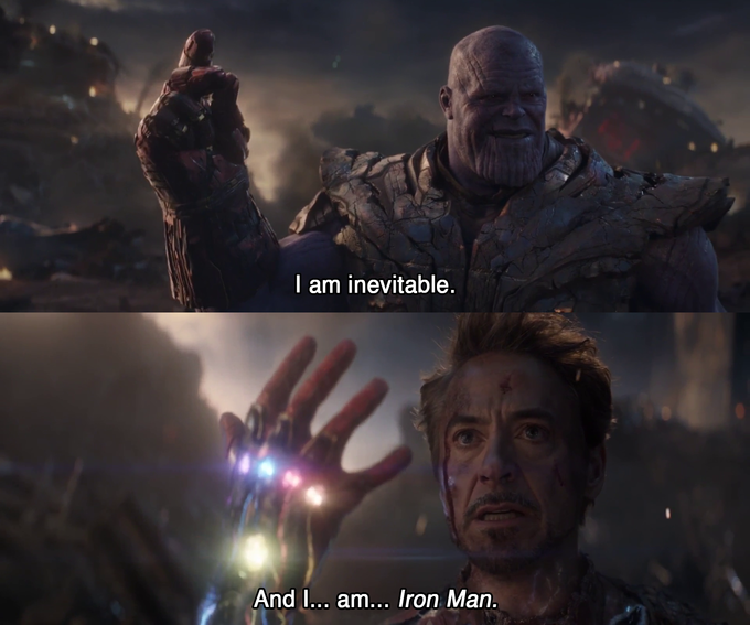 I am inevitable, i am ironman Blank Meme Template