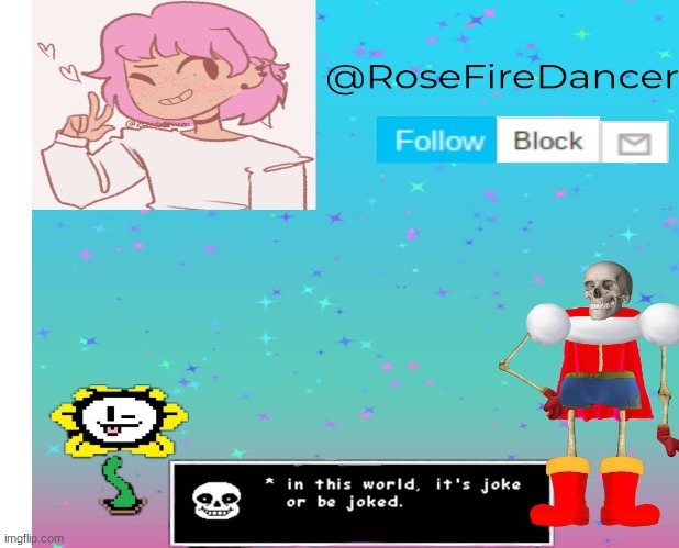@RoseFireDancer announcement template | made w/ Imgflip meme maker