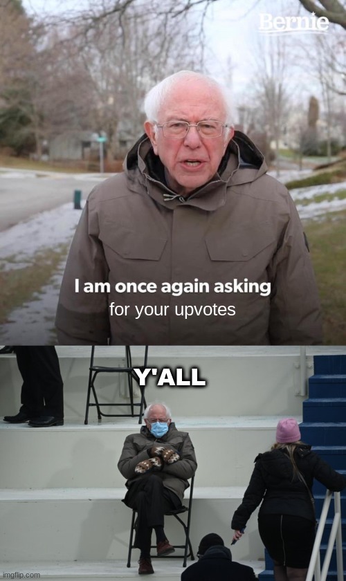Bernie Meme Template - Printable Templates