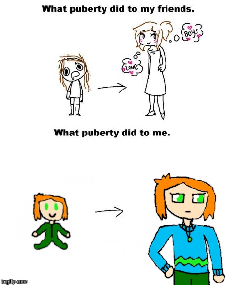 Yes I know, this trend is probably ded, but I spent a while on it and accidentally started over | image tagged in what puberty did to me | made w/ Imgflip meme maker